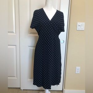 MK Wrap Around Navy Dress Size 10P